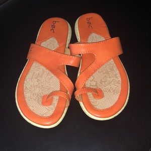 Orange Boc Supportive sandals